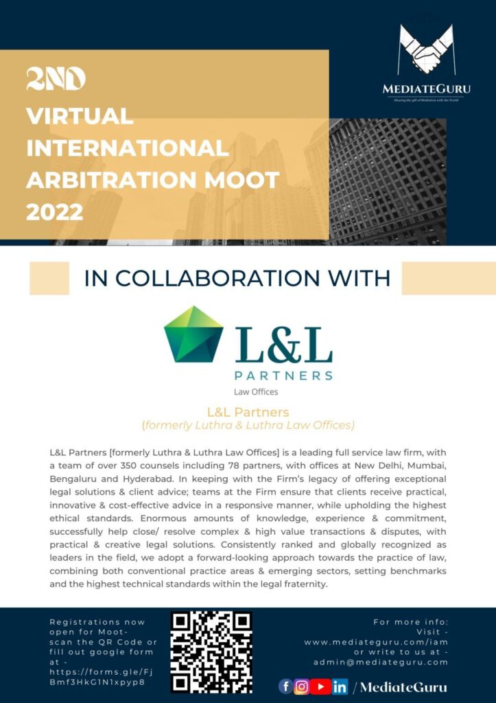 2nd virtual International Arbitration moot 2022