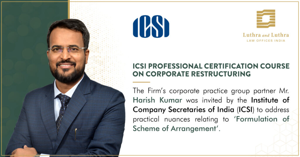 ICSI’s Professional Certification Course on Corporate Restructuring